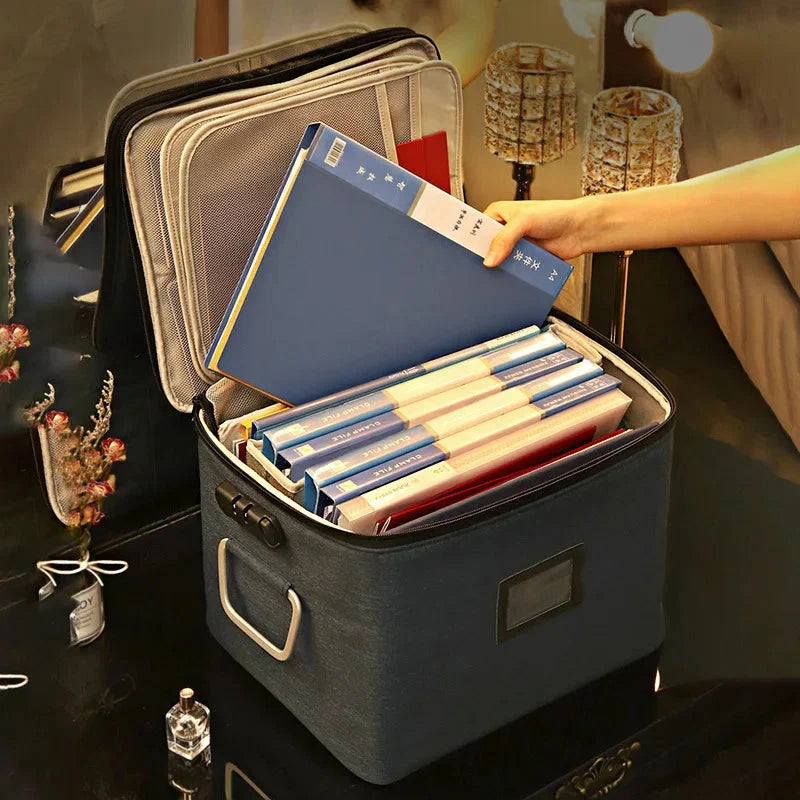 Large Document Bag With Lock