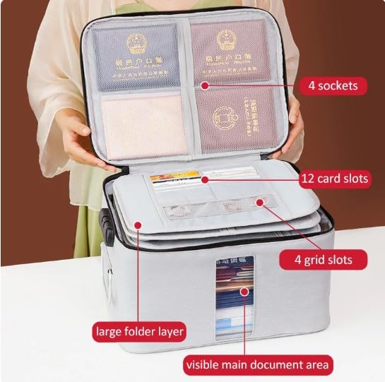 Large Document Bag With Lock
