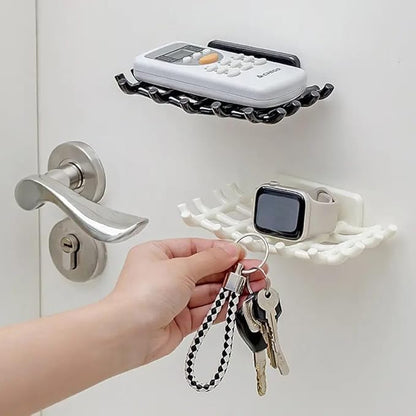 Wall Mounted Dish with Hooks – Space Saving Bathroom Organizer