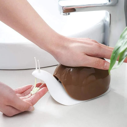 Cute Snail Liquid Soap Dispenser – Refillable Bathroom & Kitchen Hand Wash Pump