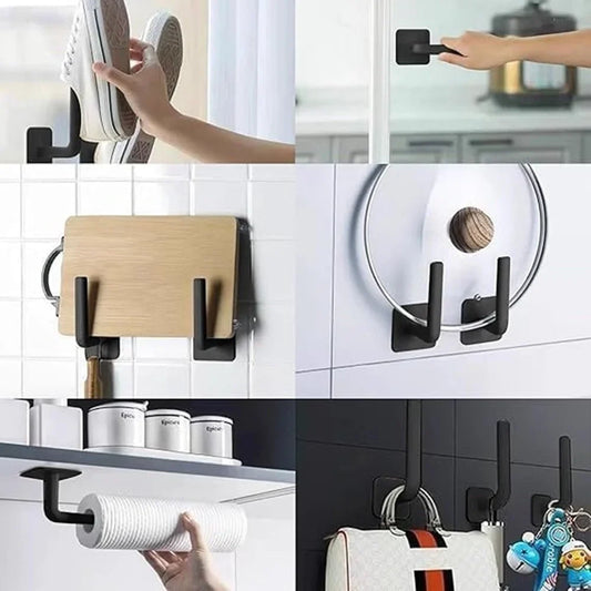 Multi-Purpose Strong Adhesive Wall Hooks for Clothes & Accessories