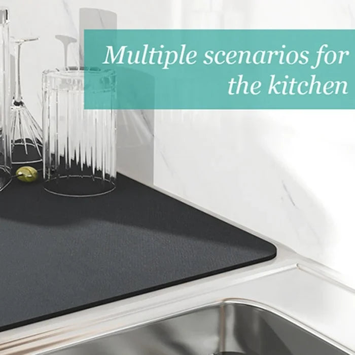 Super Absorbent Kitchen Dish Drying mat- (Big Size)(60cmx40cm)