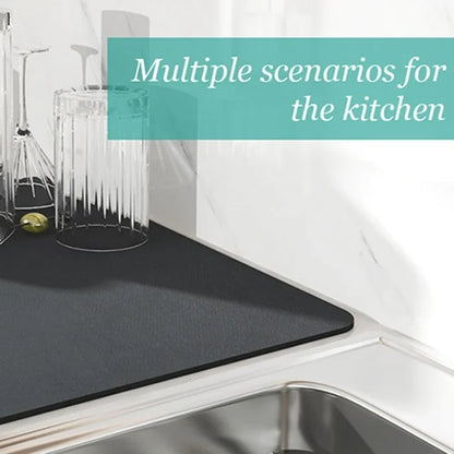 Super Absorbent Kitchen Dish Drying mat- (Big Size)(60cmx40cm)