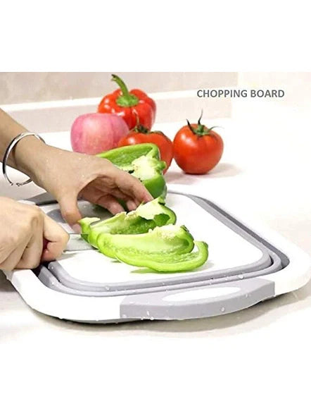 Multifunctional Veggies Washing Basket Kitchen Plastic Silicone Dish Tub