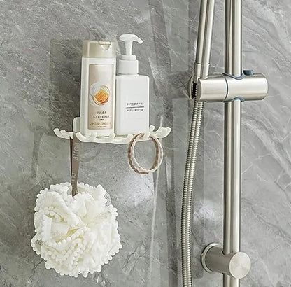 Wall Mounted Dish with Hooks – Space Saving Bathroom Organizer