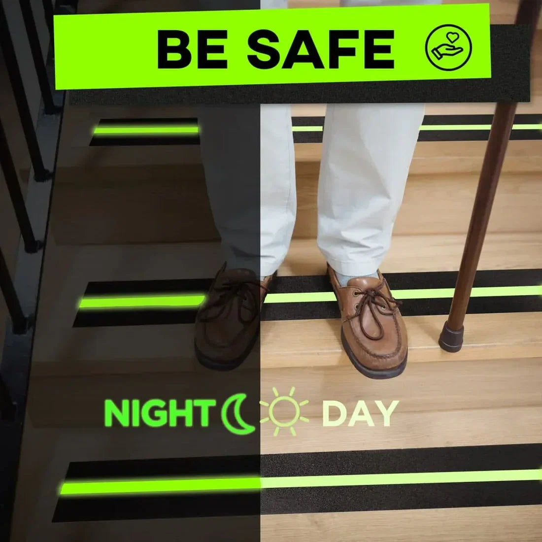 GripGlow™ Anti-Slip Glow-in-the-Dark Tape – Stay Safe, Even in the Dark