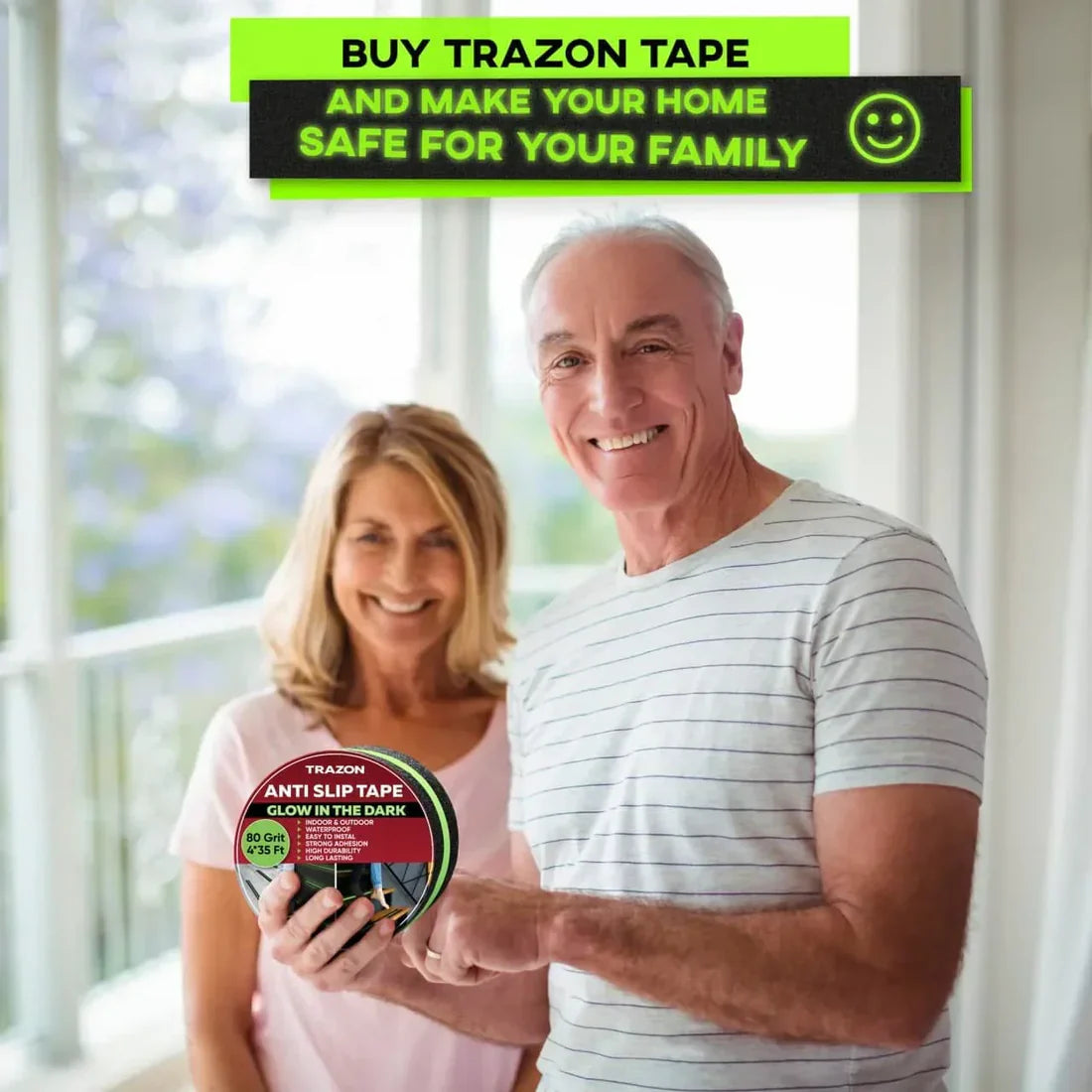 GripGlow™ Anti-Slip Glow-in-the-Dark Tape – Stay Safe, Even in the Dark