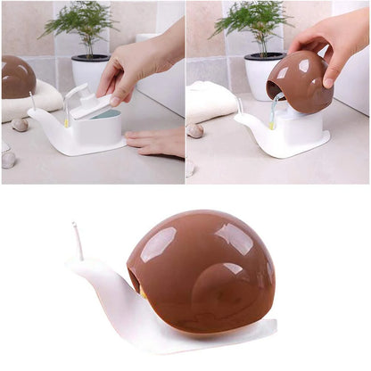 Cute Snail Liquid Soap Dispenser – Refillable Bathroom & Kitchen Hand Wash Pump