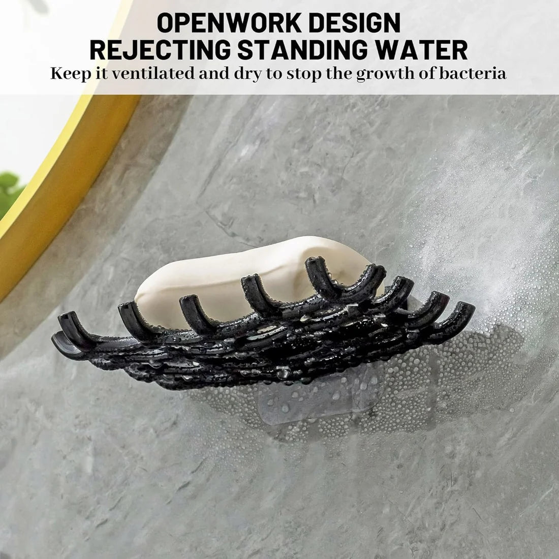 Wall Mounted Dish with Hooks – Space Saving Bathroom Organizer