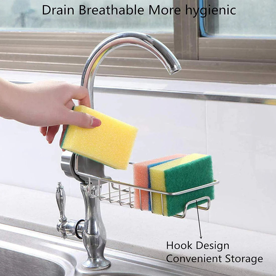Kitchen Sink KIT Faucet - Free 3 Non-Scratch Dish Wash Cloth (worth 149/-)