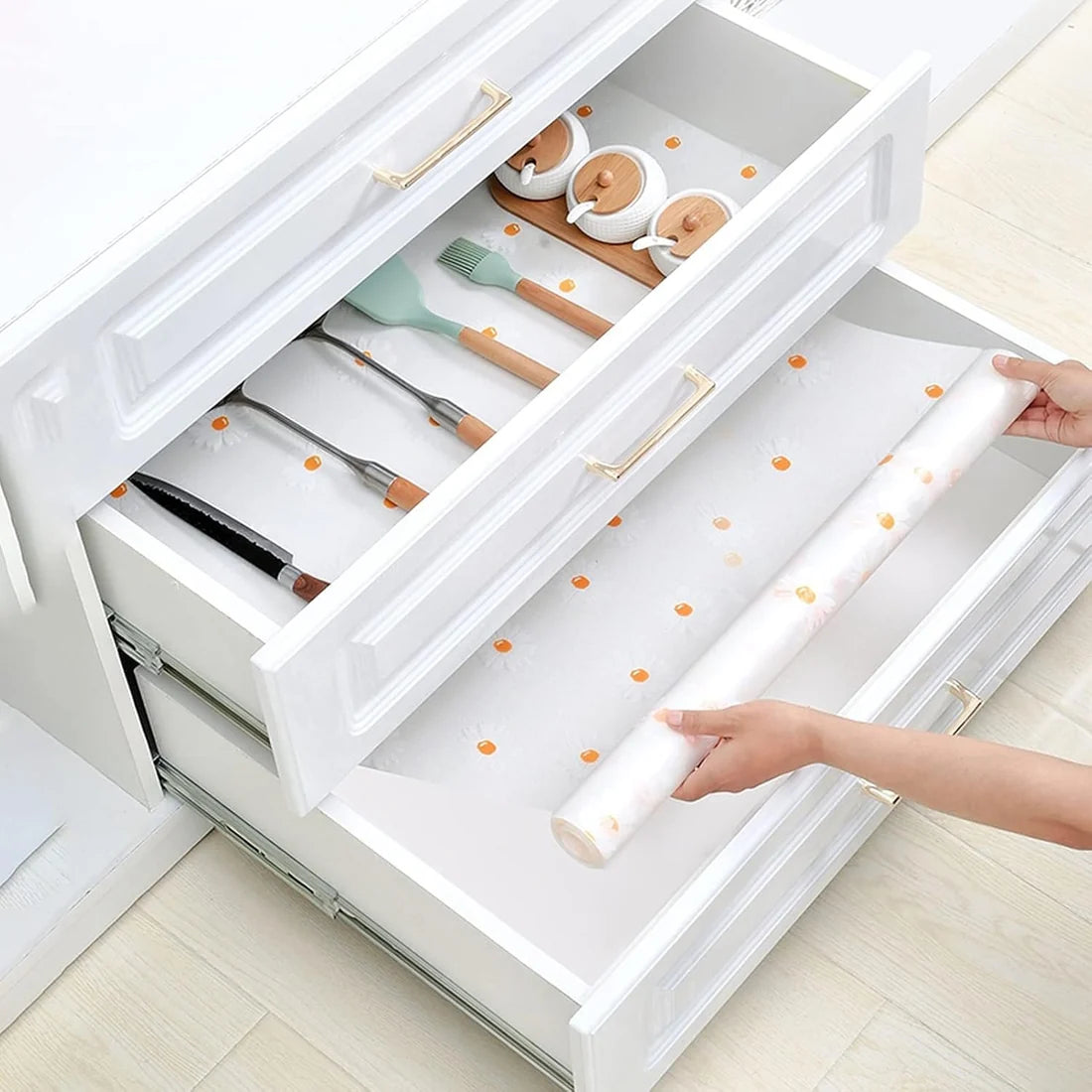 GripSafe Waterproof Drawer & Cabinet Shelf Liner (45 × 125 cm)