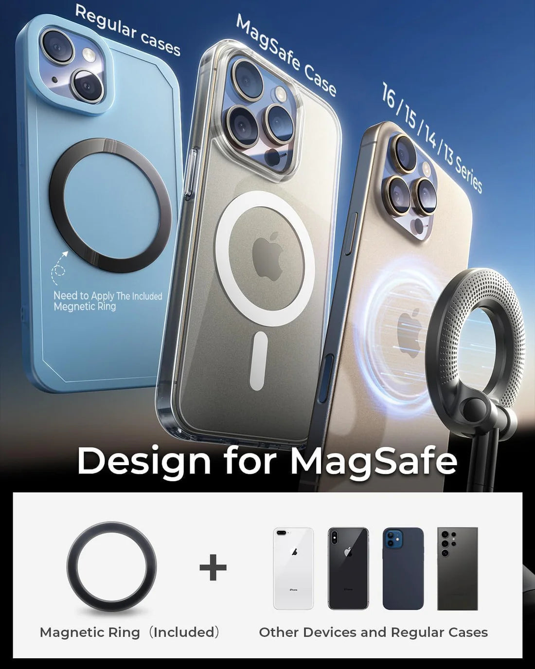 Smart Advanced VACUUM Magnetic 360° Mobile Holder