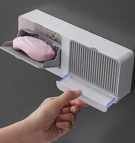 Wall Mounted Soap Box With Lid (Double Grid Design)