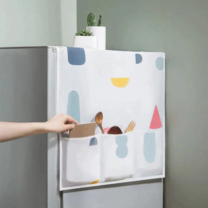WaterProof and DustProof Refrigerator Cover (with 6 pockets)