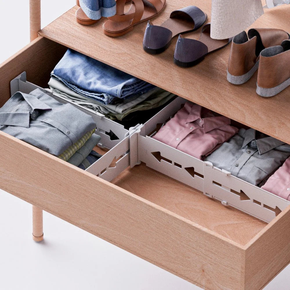 Expandable Drawer Divider Adjustable Dresser Drawer Organizer