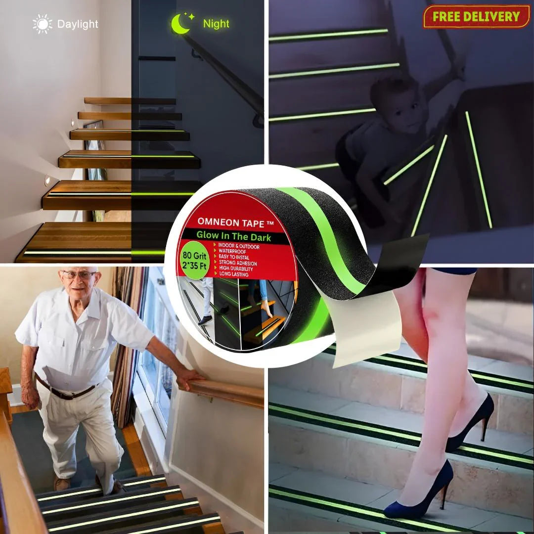 GripGlow™ Anti-Slip Glow-in-the-Dark Tape – Stay Safe, Even in the Dark