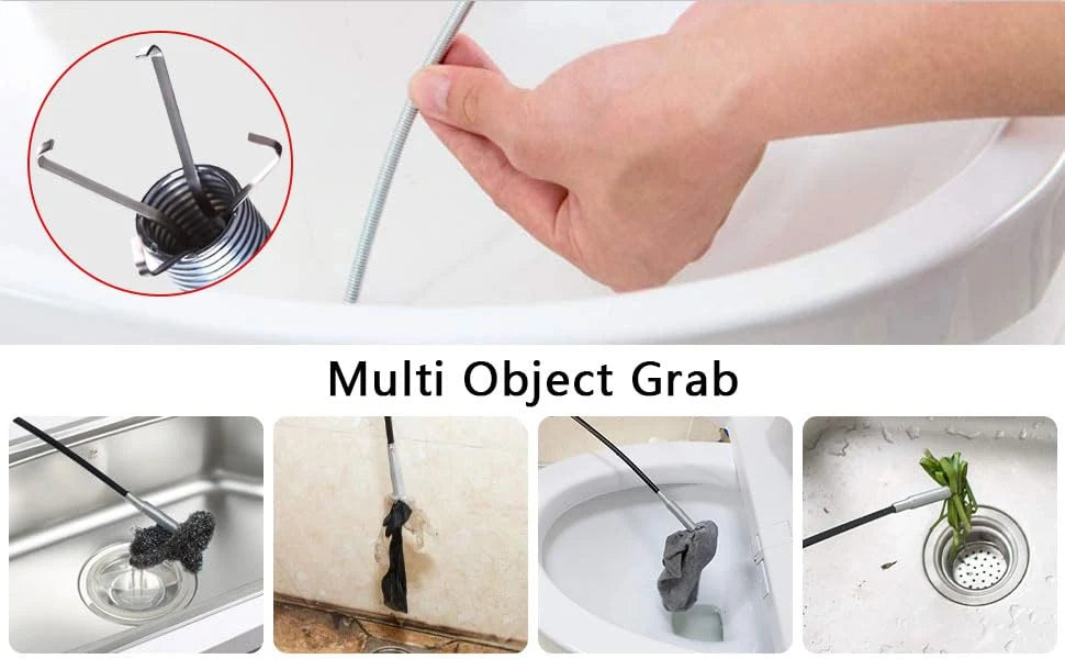FlexiClean Sink Clean Steel Pipe- 360 degree movement