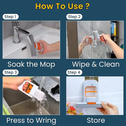Magic Mini Fold Mop - Clean in 5 Seconds ( Buy 1 Get 1 FREE ) Freedom Sale 🔥